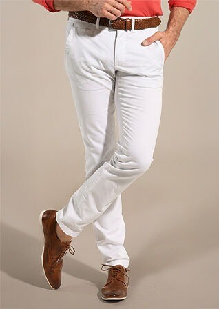 Pantalon chino homme Blanc - KYRK