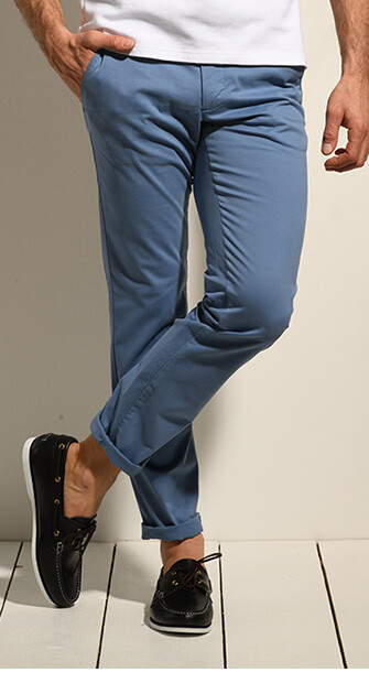 Pantalon chino homme Bleu Moyen - KYRK