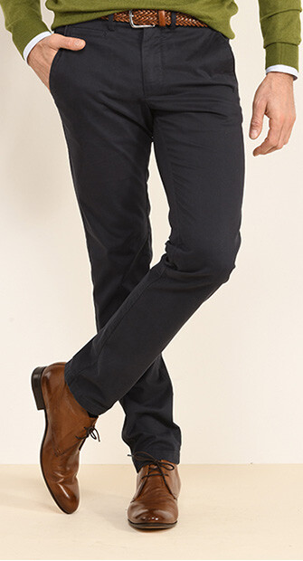 Pantalon chino homme Marine - KYRK
