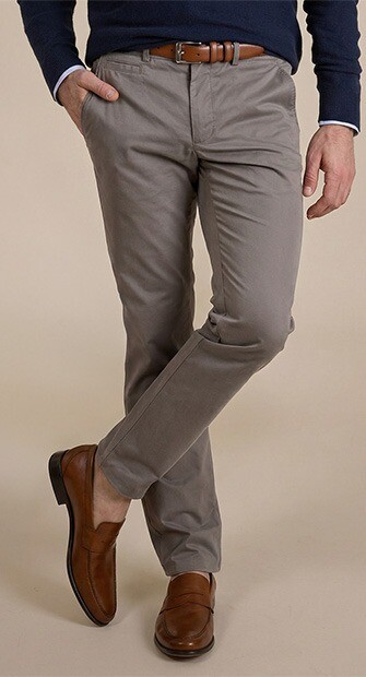 Pantalon chino homme Taupe - KYRK