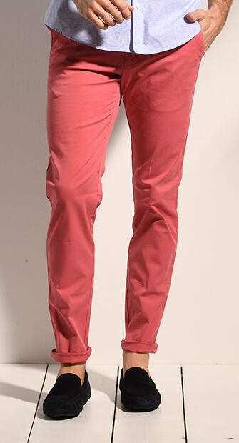 Pantalon chino homme Framboise - KYRK