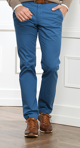 Pantalon chino homme Bleu Canard - KYRK