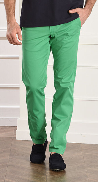 Pantalon chino homme Vert Gazon - KYRK