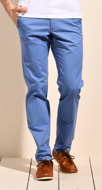 Pantalon chino homme Bleu moyen II - KYRK