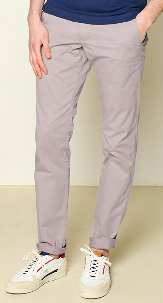 Pantalon chino homme Greige Foncé - KYRK