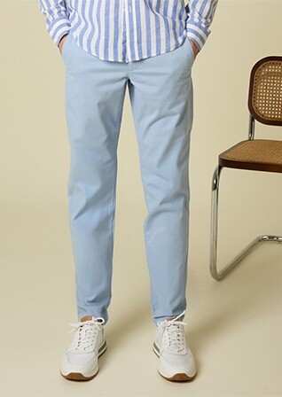 Pantalon chino homme Bleu Azur Clair - KYRK