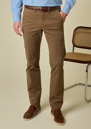 Pantalon chino homme Cacao - KYRK