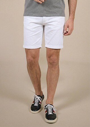 Bermuda chino homme Blanc - BARRY