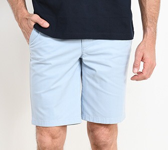 Bermuda chino homme Bleu Clair - BARRY