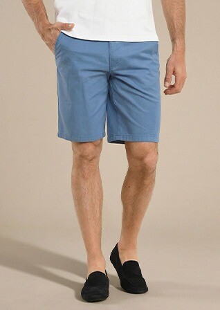 Bermuda chino homme Bleu Moyen - BARRY