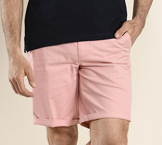 Bermuda chino homme Rose - BARRY