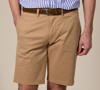 Bermuda chino homme Camel - BARRY