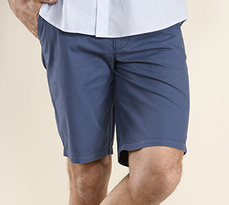 Bermuda chino homme Navy Franc - BARRY
