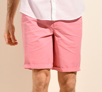 Bermuda chino homme Rose Vintage - BARRY