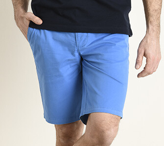 Bermuda chino homme Bleu Azur - BARRY
