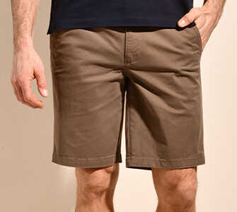 Bermuda chino homme Taupe Foncé II - BARRY