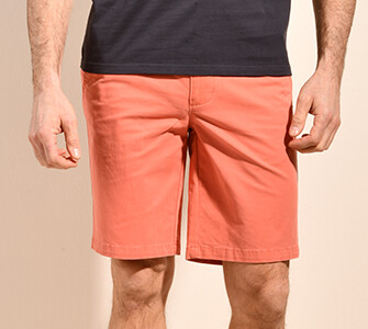 Bermuda chino homme Orange Sanguine - BARRY