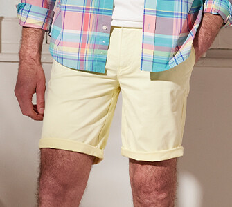 Bermuda chino homme Jaune - BARRY