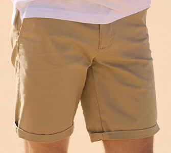 Bermuda chino homme Beige Mastic - BARRY