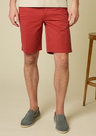 Bermuda chino homme - Rouge Brique - BARRY