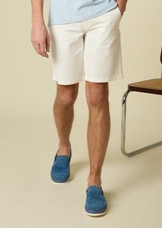 Bermuda chino homme - Blanc Cassé - BARRY