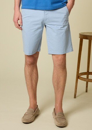 Bermuda chino homme - Bleu Azur Clair - BARRY