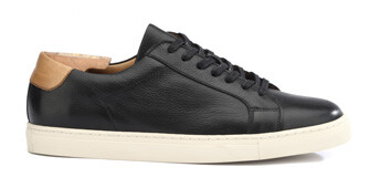 Sneakers homme cuir Noir Grainé - INGLEWOOD