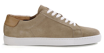 Sneakers pour homme Velours Beige Foncé - INGLEWOOD