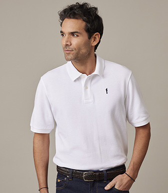 Polo Blanc homme - GARETH