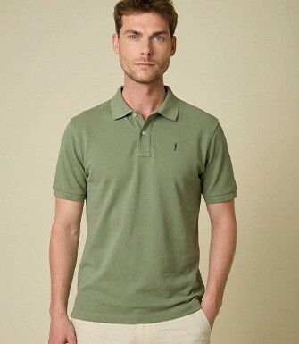 Polo homme Vert Sauge - GARETH