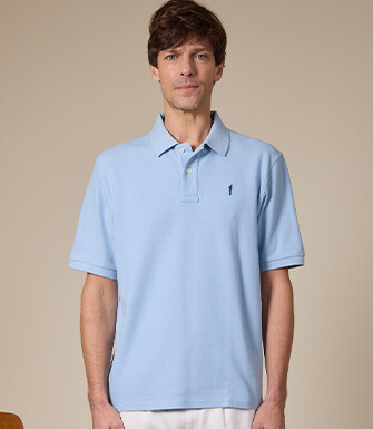 Polo homme Bleu ciel - GARETH