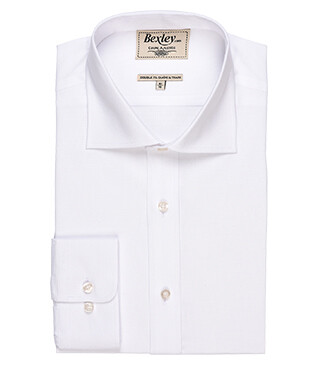 Chemise blanche Oxford double fil uni - OTTAVIO