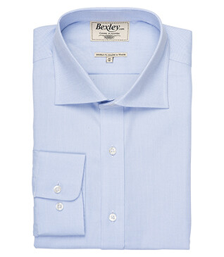 Chemise bleu ciel Oxford double fil uni - OTTAVIO
