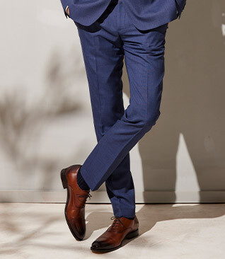 Pantalon de costume homme Bleu Chiné - LAZARE