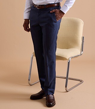 Pantalon de costume homme Bleu Pétrole - LAZARE