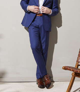 Pantalon de costume homme Bleu Franc - LAZARE