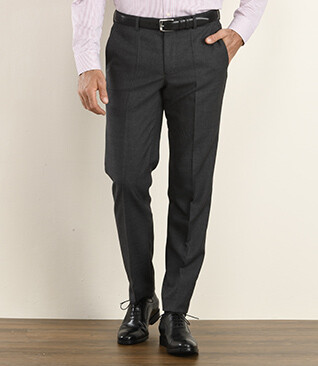Pantalon de costume homme Gris Foncé Chiné - LAZARE