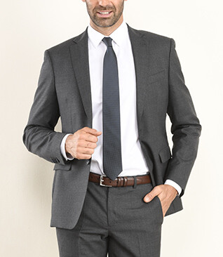 Veste de costume homme Gris Foncé Chiné - LAZARE