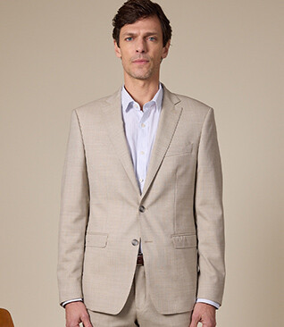 Veste de costume homme beige Chiné - LAZARE