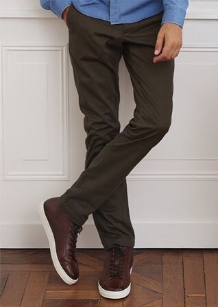 Pantalon chino homme Kaki - NIGEL II