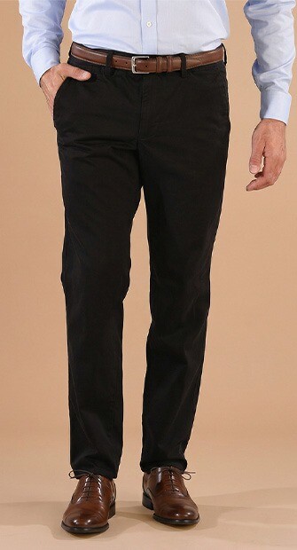 Pantalon chino homme Noir - NIGEL II