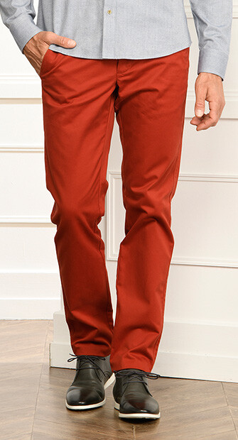 Pantalon chino homme Rouge - NIGEL II