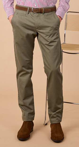 Pantalon chino homme - Kaki clair - NIGEL II