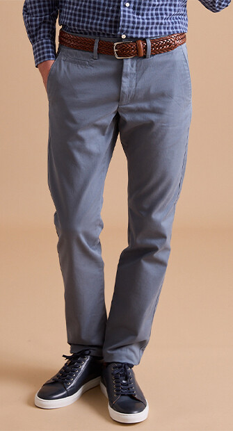 Pantalon chino homme Bleu Gris - NIGEL II