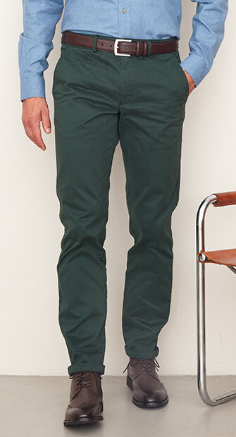 Pantalon chino homme Vert Sapin - NIGEL II