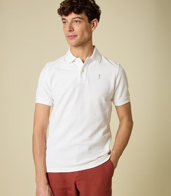 Polo Blanc homme - ANDY II