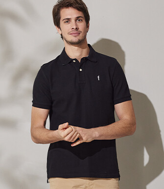 Polo homme Noir - ANDY II