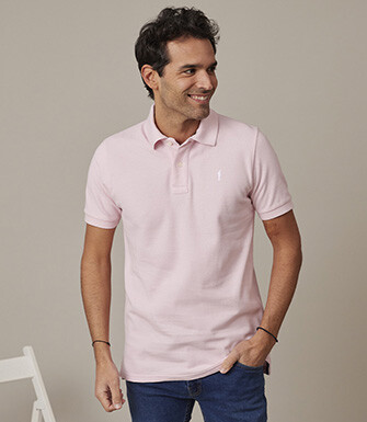 Polo Rose Pâle homme - ANDY II
