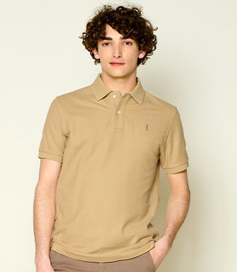 Polo homme Beige Foncé - ANDY II