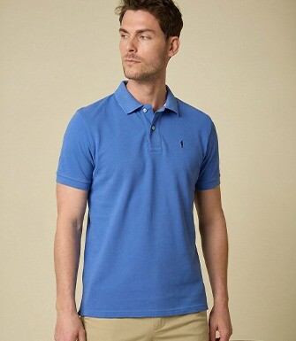 Polo Bleu Denim homme - ANDY II